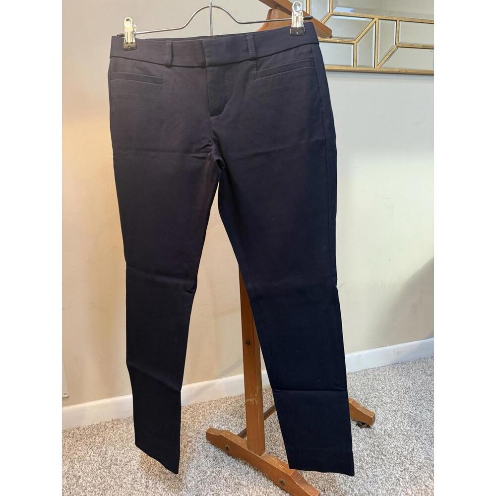Banana Republic Modern Sloan Navy Blue Stretch Pants 00 PETITE RT$100